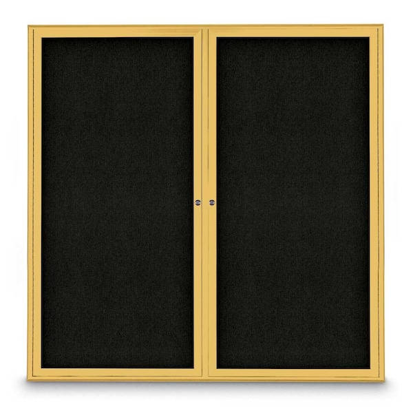Sliding Door Indoor Enclosed Corkboard, 9